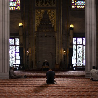 Interior de la Mezquita Azul - Turquía